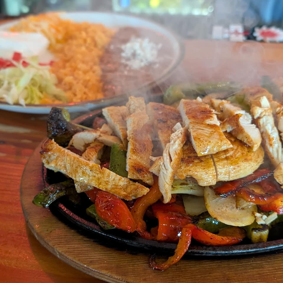 sizzling fajitas