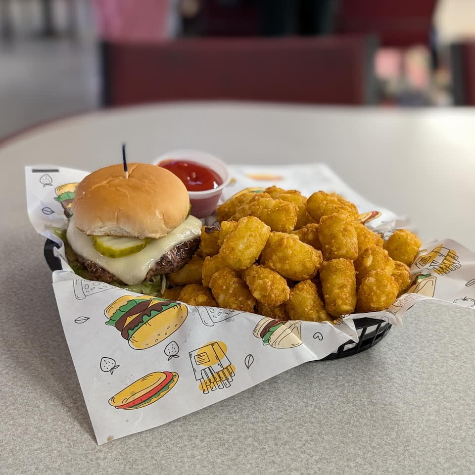 classic burger with cheese