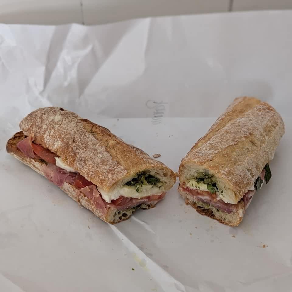 prosciutto, tomato, mozzarella