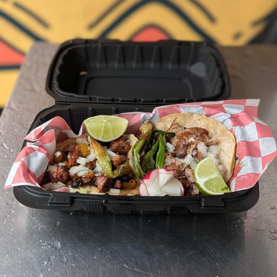 al pastor and carnitas tacos